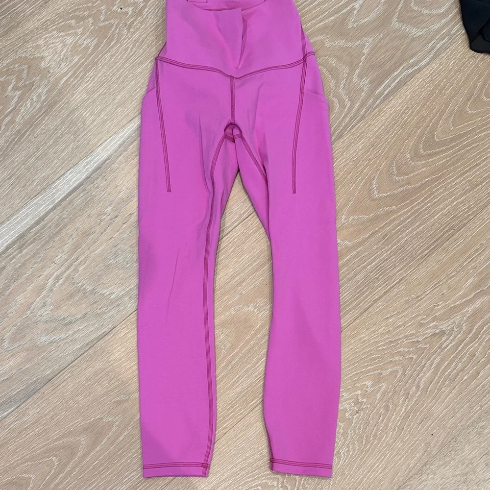 Lululemon Pink Wunder Train High-Rise with Pockets size 2 23